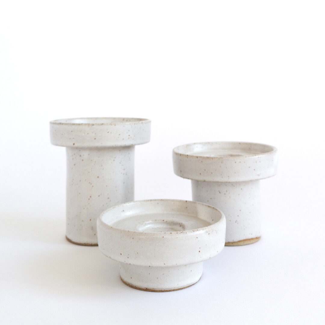 Stoneware Candle Holders - Image 3